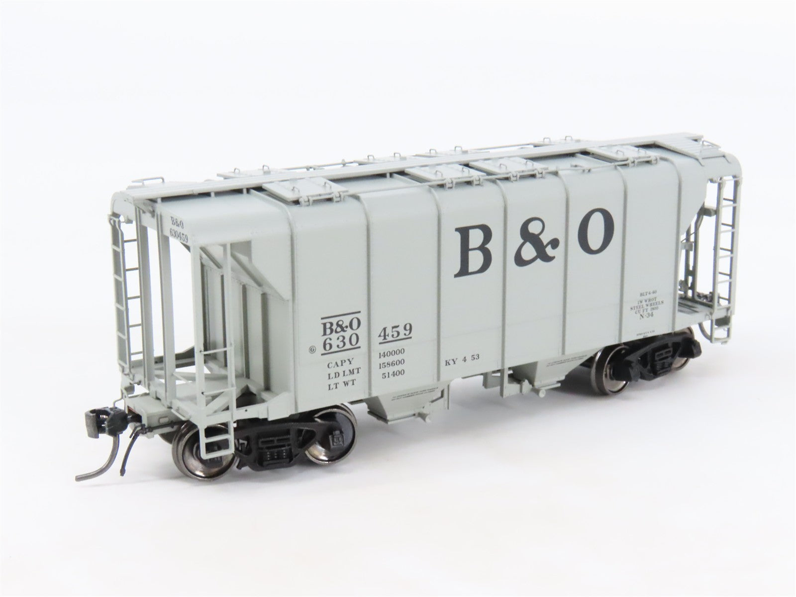 HO Scale Spring Mills Depot 141004-07 B&O Baltimore & Ohio 2-Bay Hopper #630459