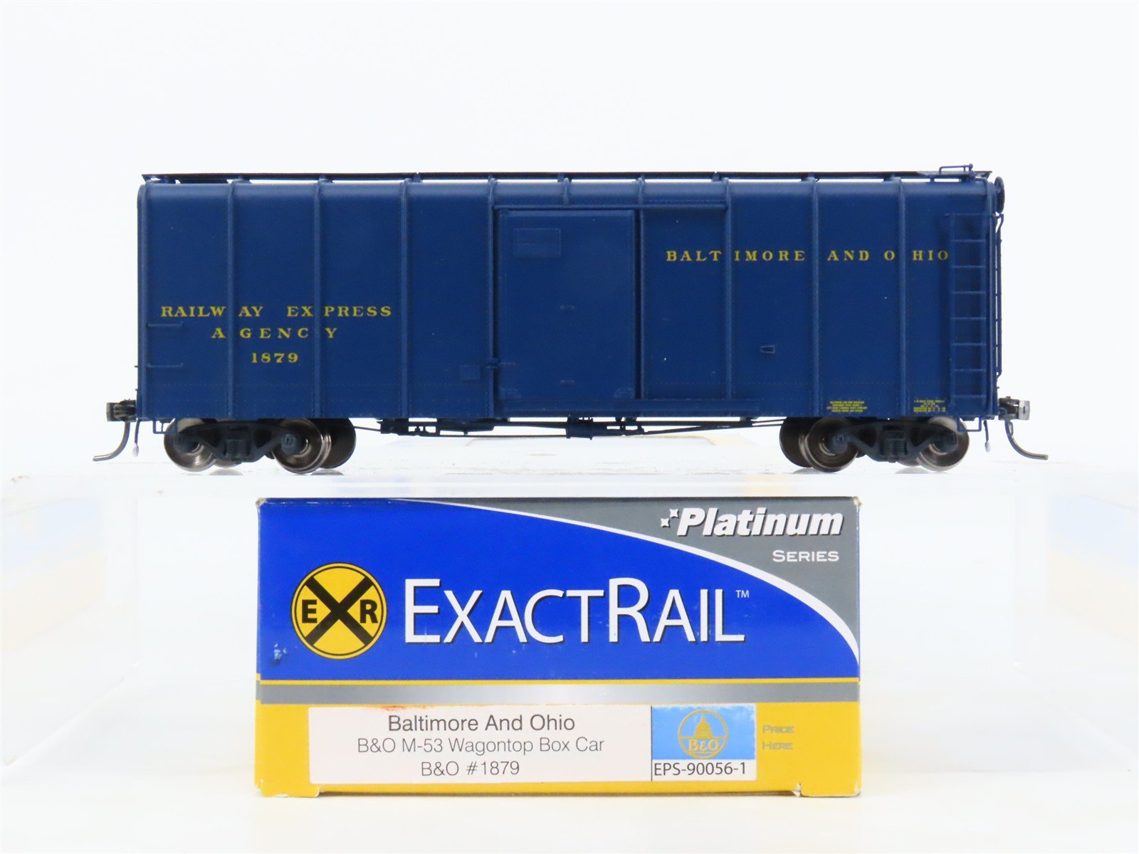 HO Scale ExactRail Platinum EPS-90056-1 B&O Railway Express Agency Box Car #1879