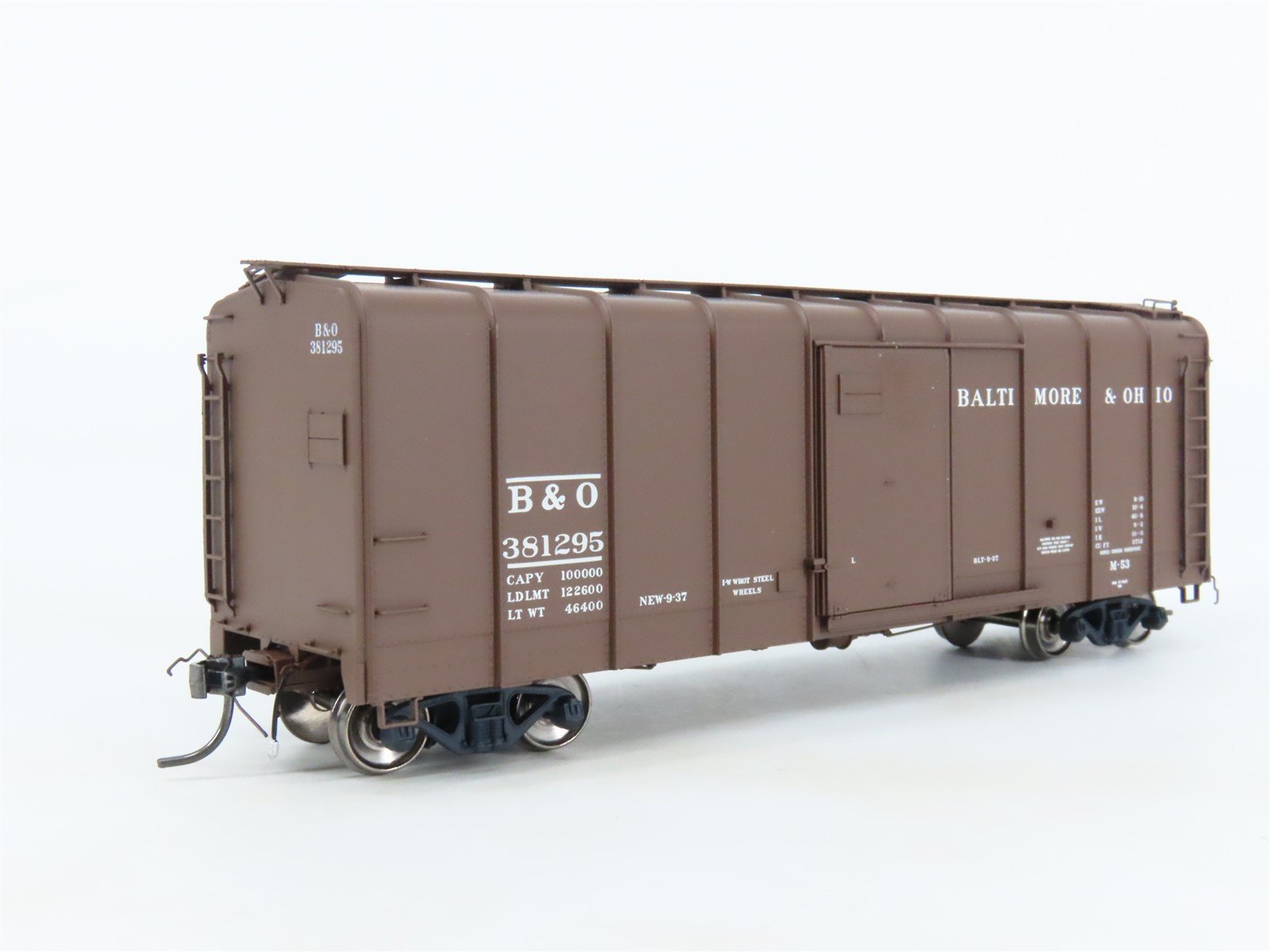 HO Scale ExactRail Platinum EPS-90053-12 B&O Baltimore & Ohio Box Car #381295