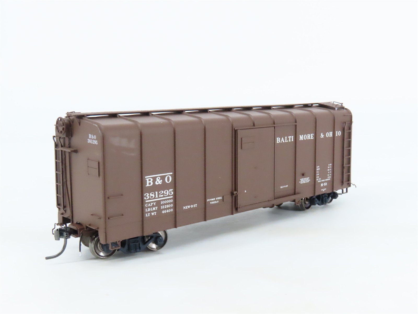 HO Scale ExactRail Platinum EPS-90053-12 B&O Baltimore & Ohio Box Car #381295
