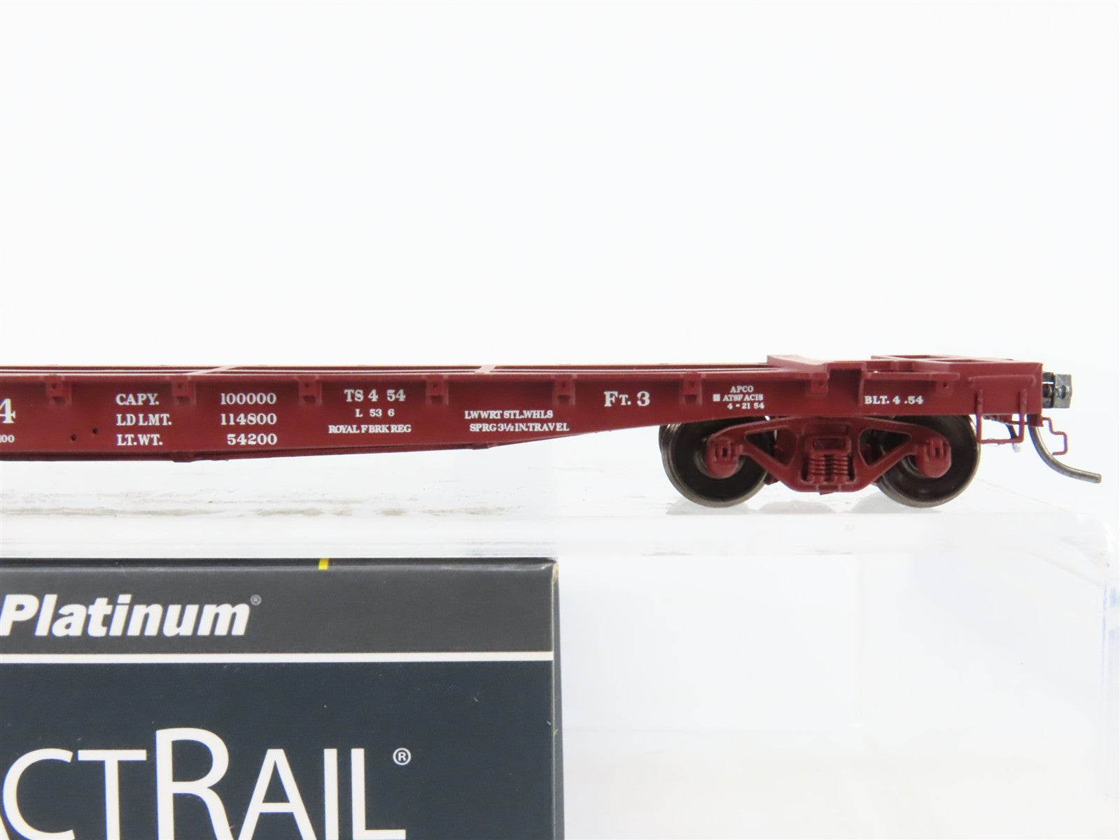 HO Scale ExactRail Platinum EP-81304-5 ATSF Santa Fe GSC 53'6