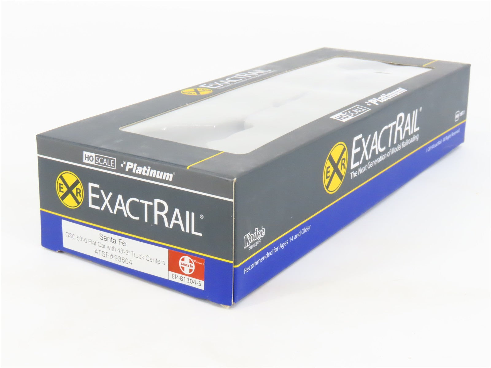 HO Scale ExactRail Platinum EP-81304-5 ATSF Santa Fe GSC 53'6