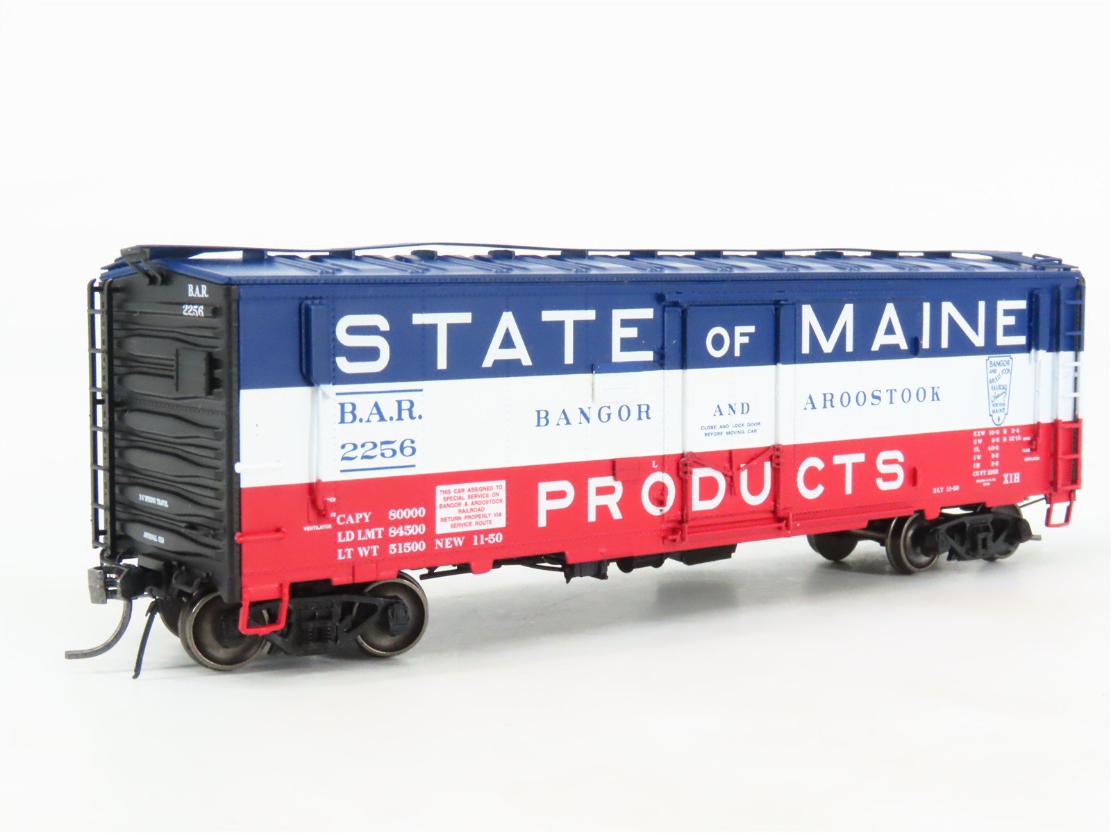 HO Scale Eastern Seaboard Models 400104 BAR State Of Maine Box Car #2256