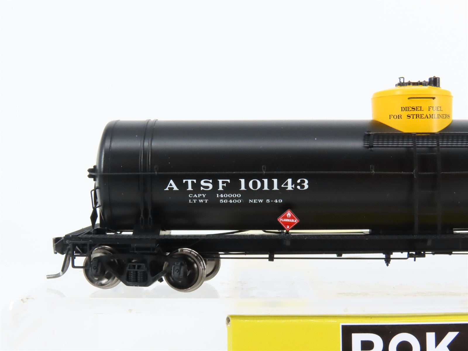 HO Scale Roka RPM 170 ATSF Santa Fe GATC 16K Gallon Single Dome Tank Car #101143