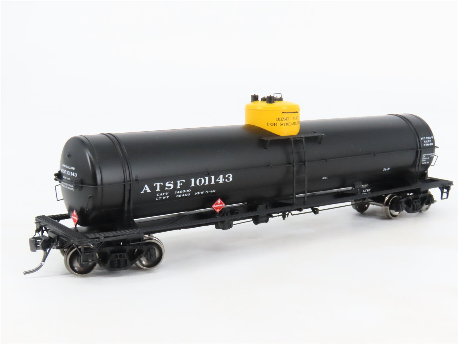 HO Scale Roka RPM 170 ATSF Santa Fe GATC 16K Gallon Single Dome Tank Car #101143