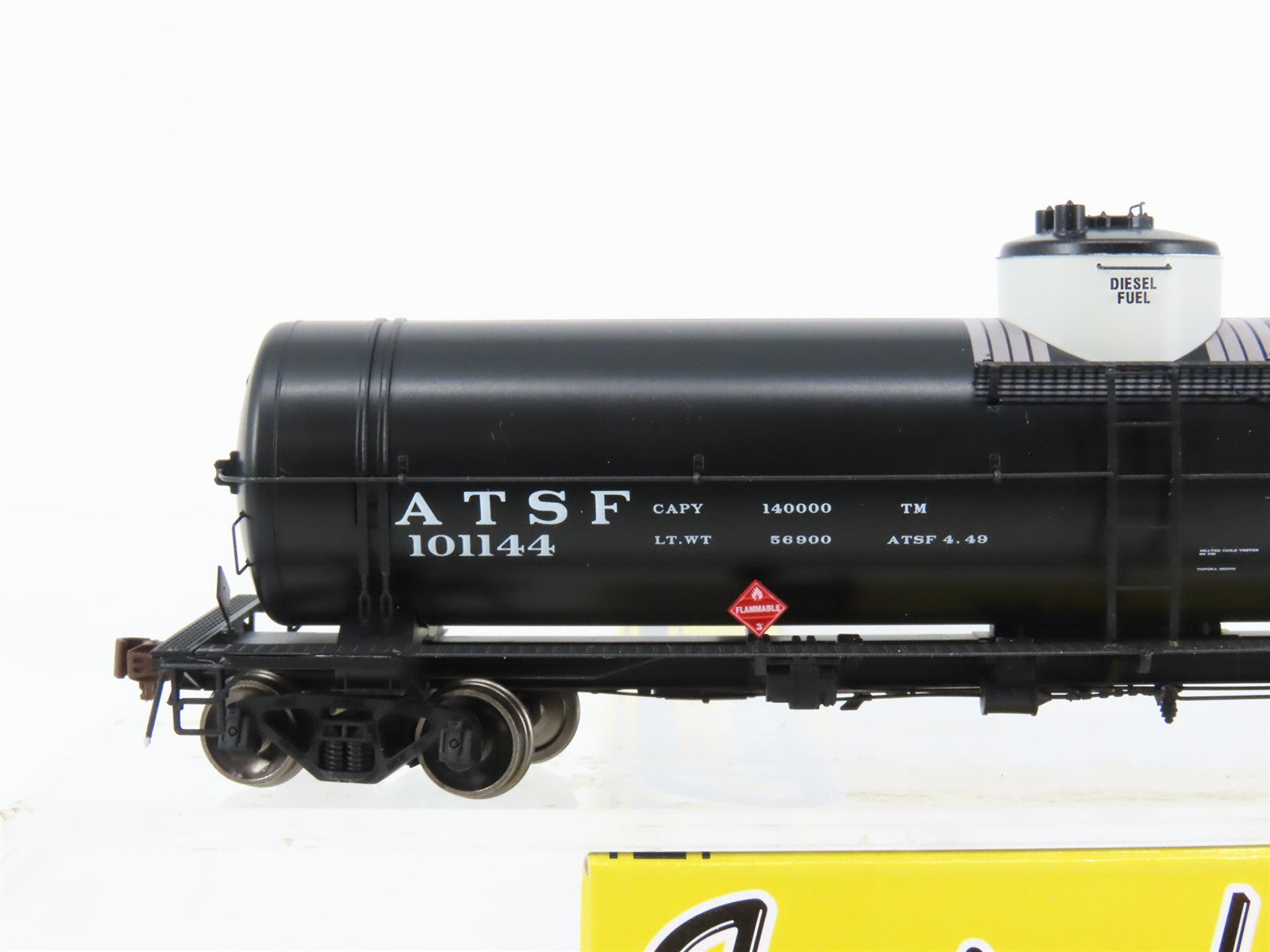 HO Scale American Limited ALM 1847 ATSF Santa Fe Single Dome Tank Car #101144