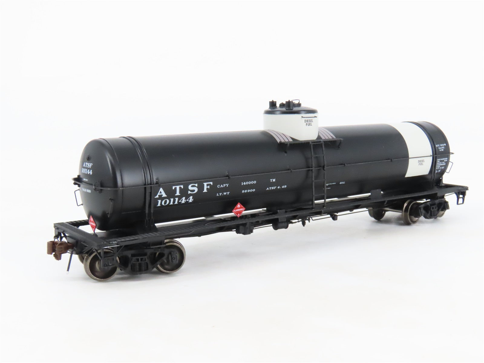 HO Scale American Limited ALM 1847 ATSF Santa Fe Single Dome Tank Car #101144