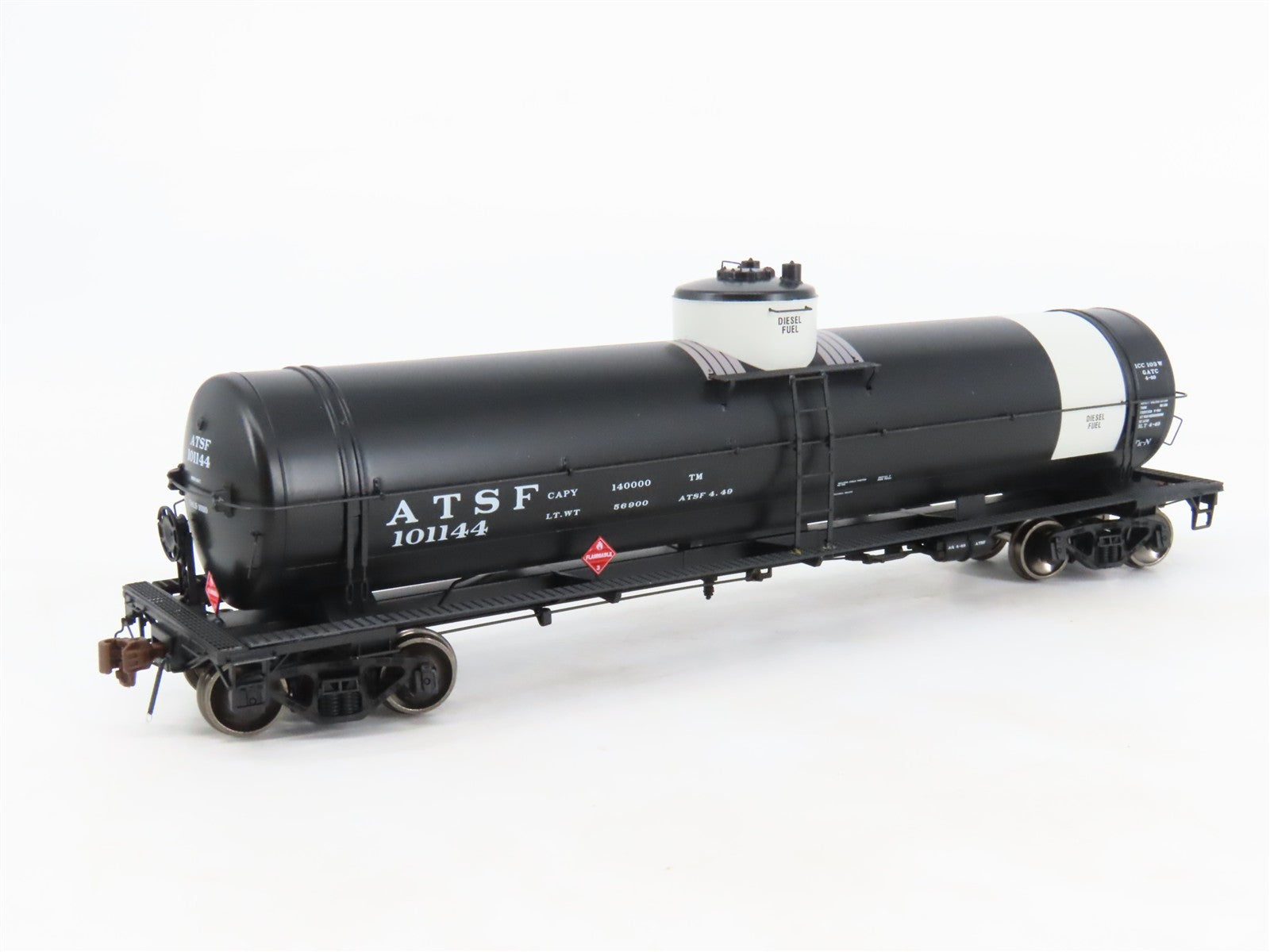 HO Scale American Limited ALM 1847 ATSF Santa Fe Single Dome Tank Car #101144