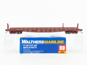 HO Scale Walthers Mainline 910-5102 ATSF Santa Fe 53' GSC Flat Car #92770