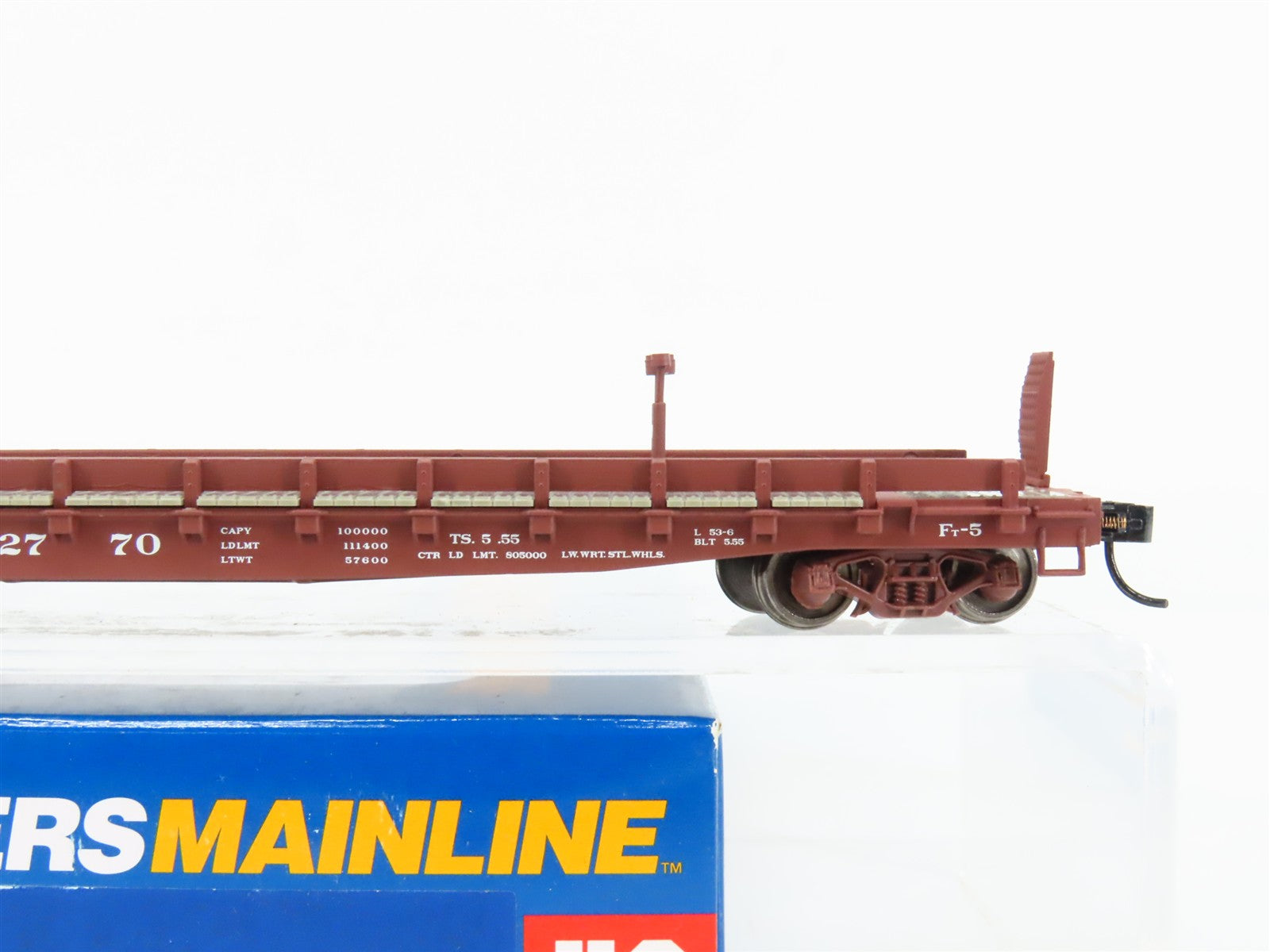 HO Scale Walthers Mainline 910-5102 ATSF Santa Fe 53' GSC Flat Car #92770