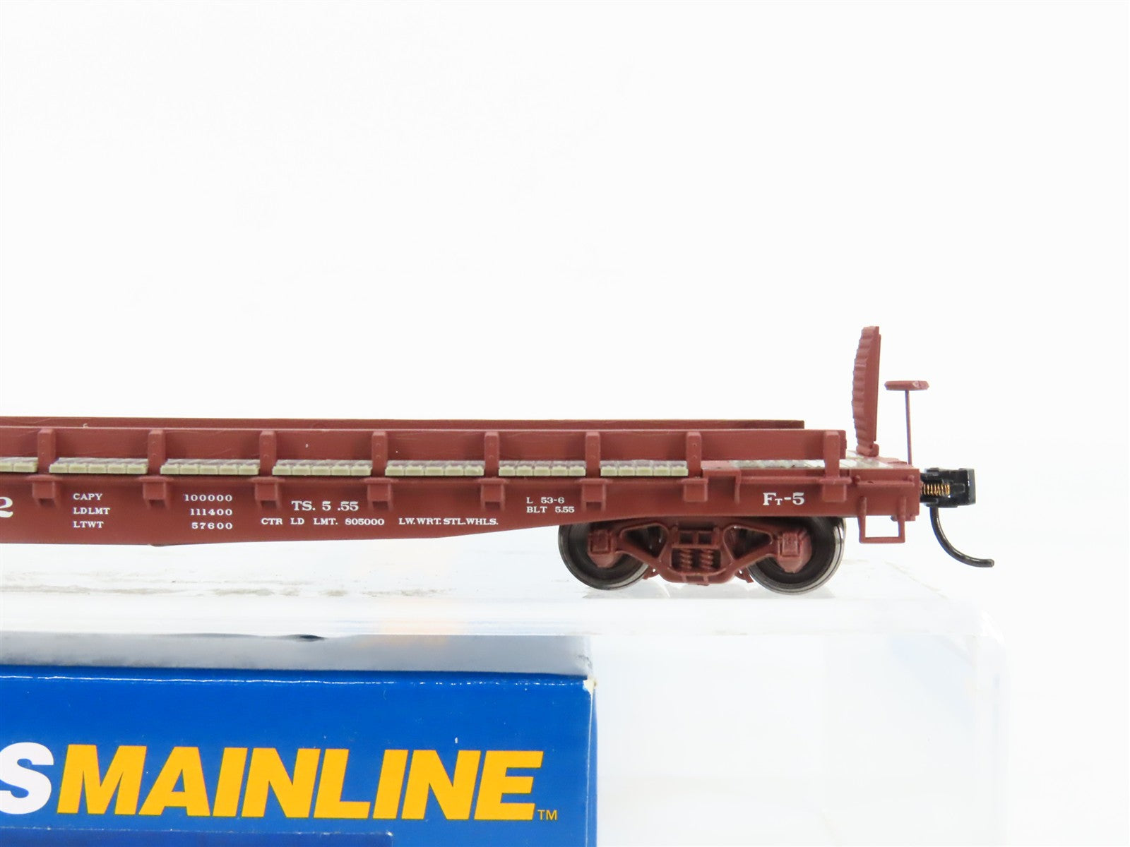 HO Scale Walthers Mainline 910-5101 ATSF Santa Fe 53' GSC Flat Car #92792