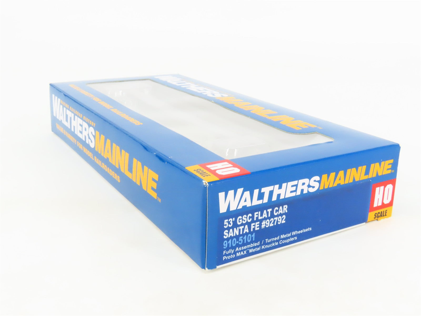 HO Scale Walthers Mainline 910-5101 ATSF Santa Fe 53' GSC Flat Car #92792