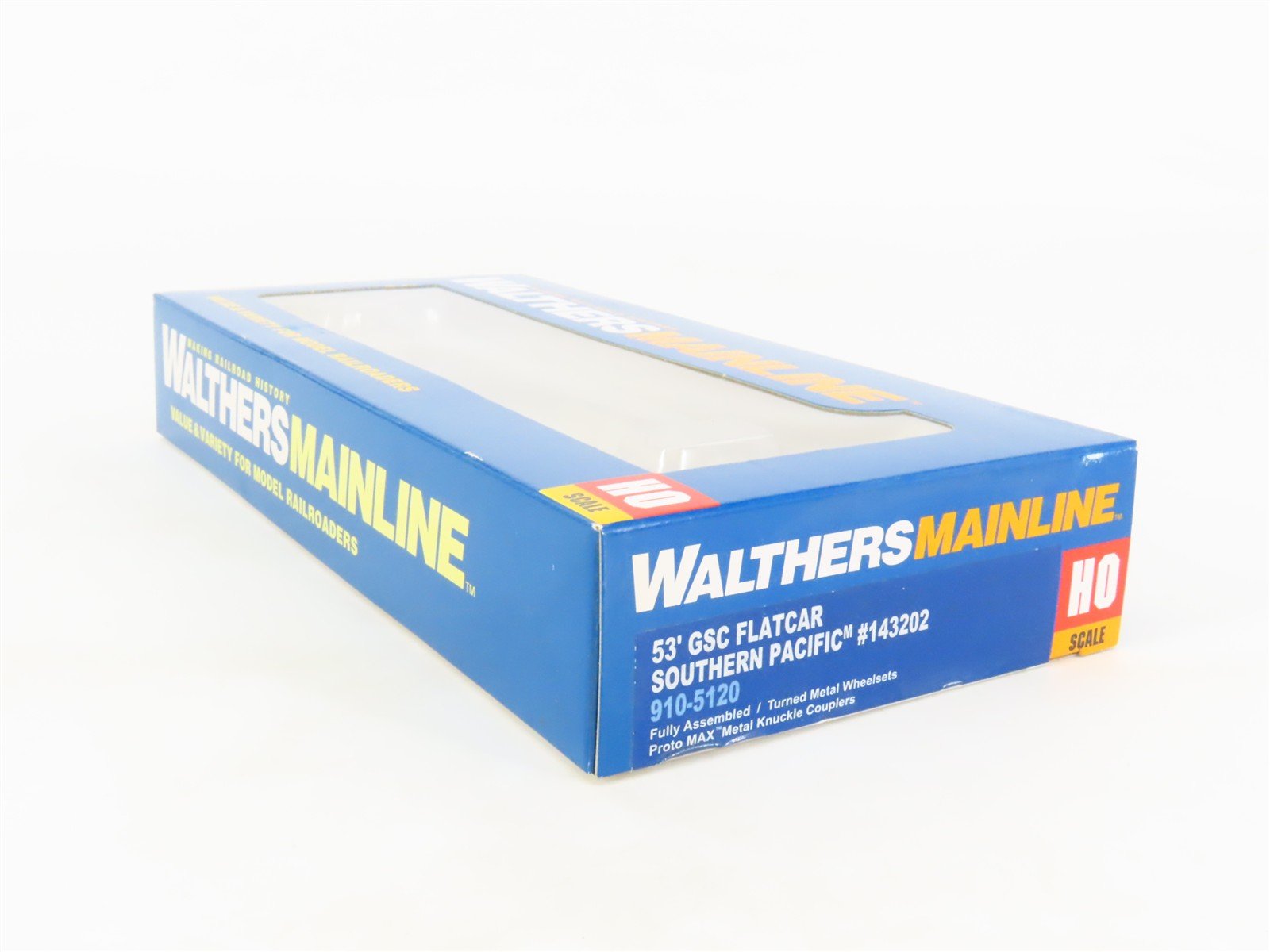 HO Scale Walthers Mainline 910-5120 SP Southern Pacific 53' GSC Flat Car #143202