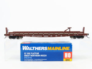 HO Scale Walthers Mainline 910-5116 GN Great Northern 53' GSC Flat Car #60224