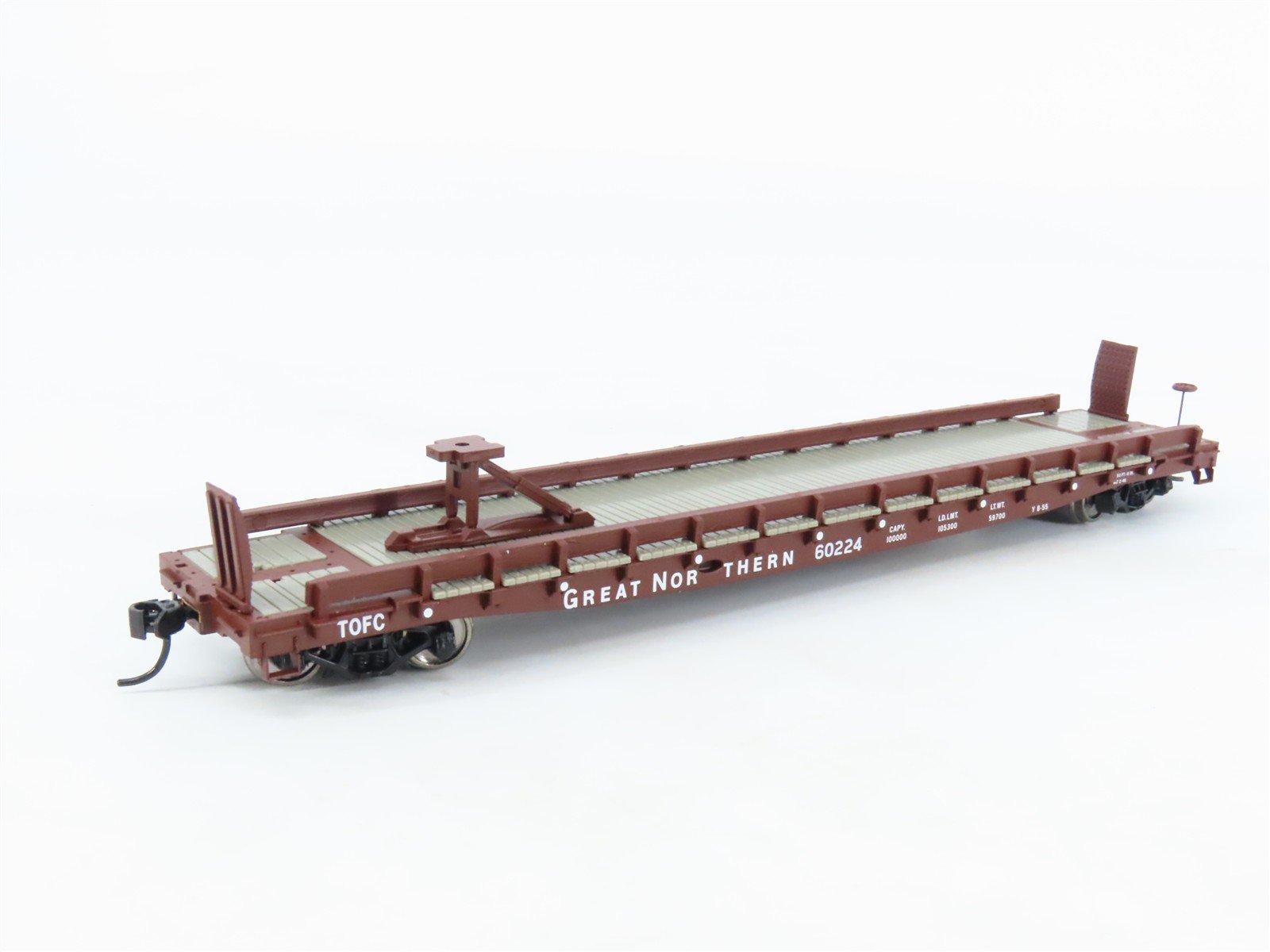 HO Scale Walthers Mainline 910-5116 GN Great Northern 53' GSC Flat Car #60224