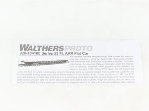 HO Scale Walthers Proto 920-104102 RI Rock Island 53' AAR Flat Car #91419