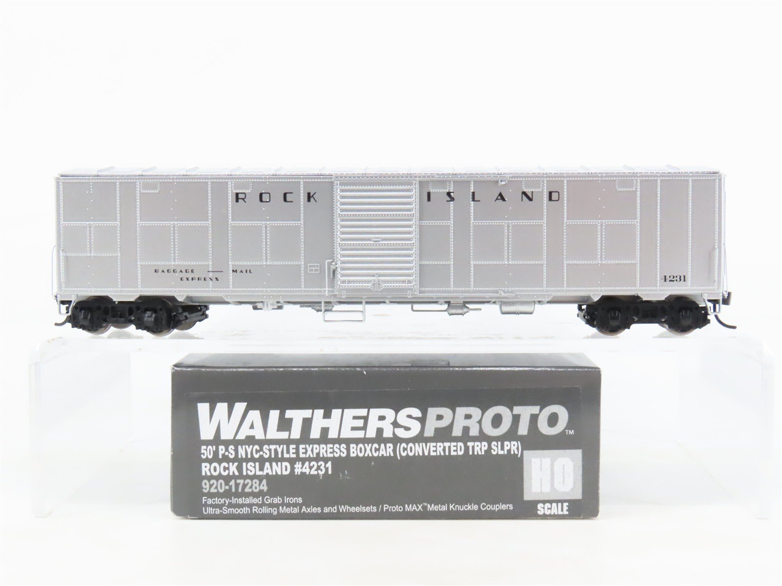 HO Scale Walthers Proto 920-17284 RI Rock Island NYC-Style Express Box Car #4231