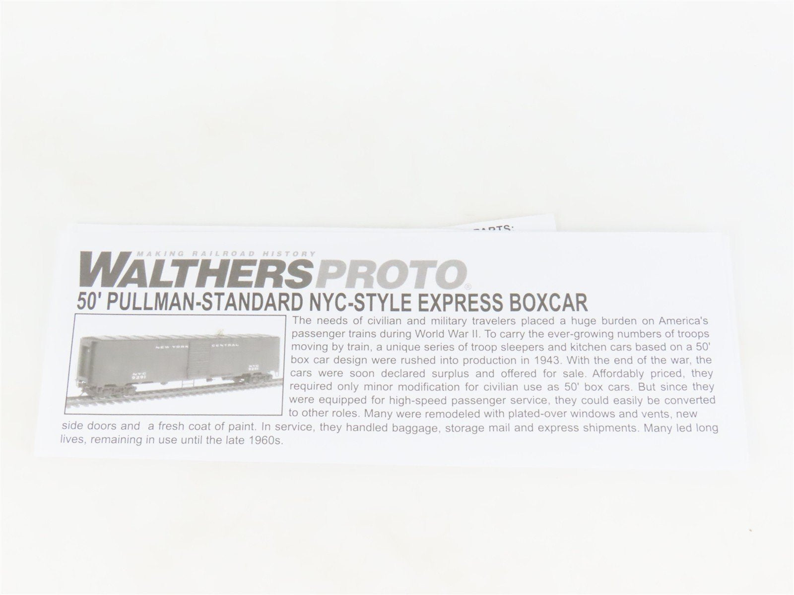 HO Scale Walthers Proto 920-17284 RI Rock Island NYC-Style Express Box Car #4231