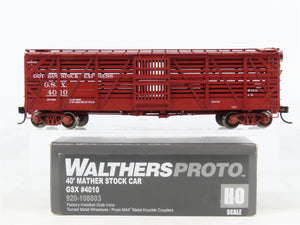 HO Scale Walthers Proto 920-108803 GSX Gotham Stock Express Stock Car #4010