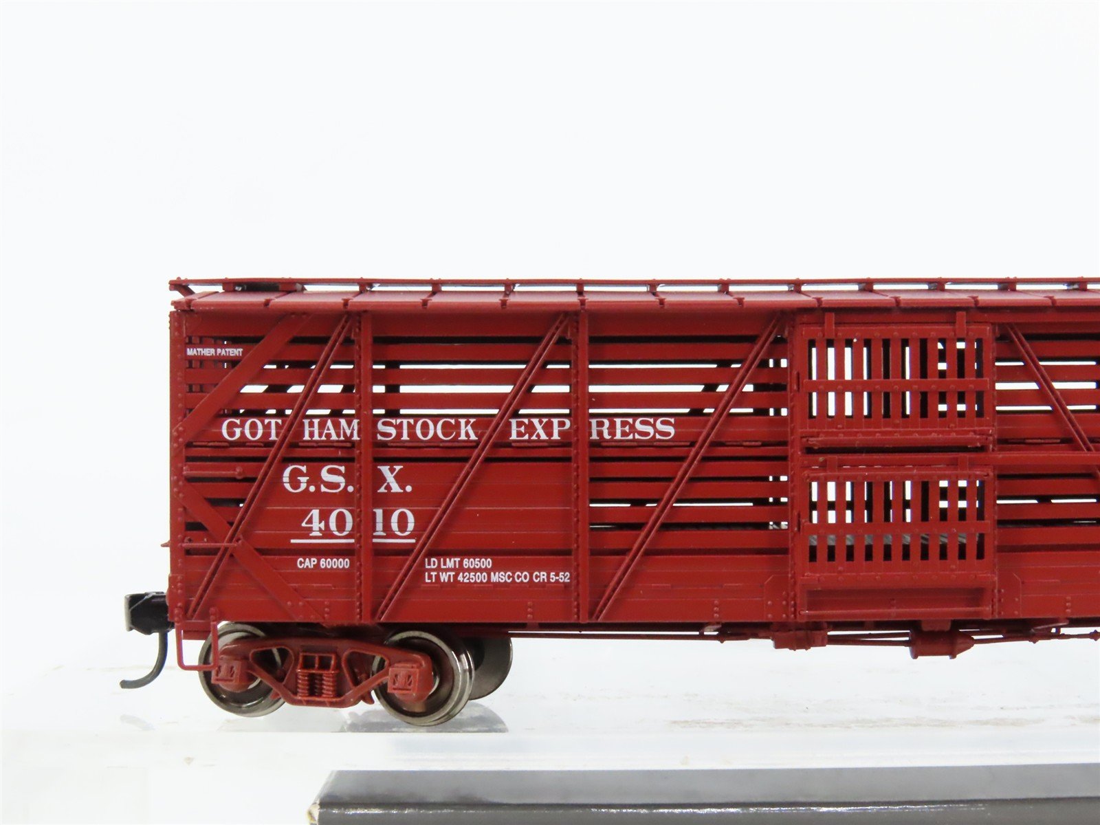 HO Scale Walthers Proto 920-108803 GSX Gotham Stock Express Stock Car #4010