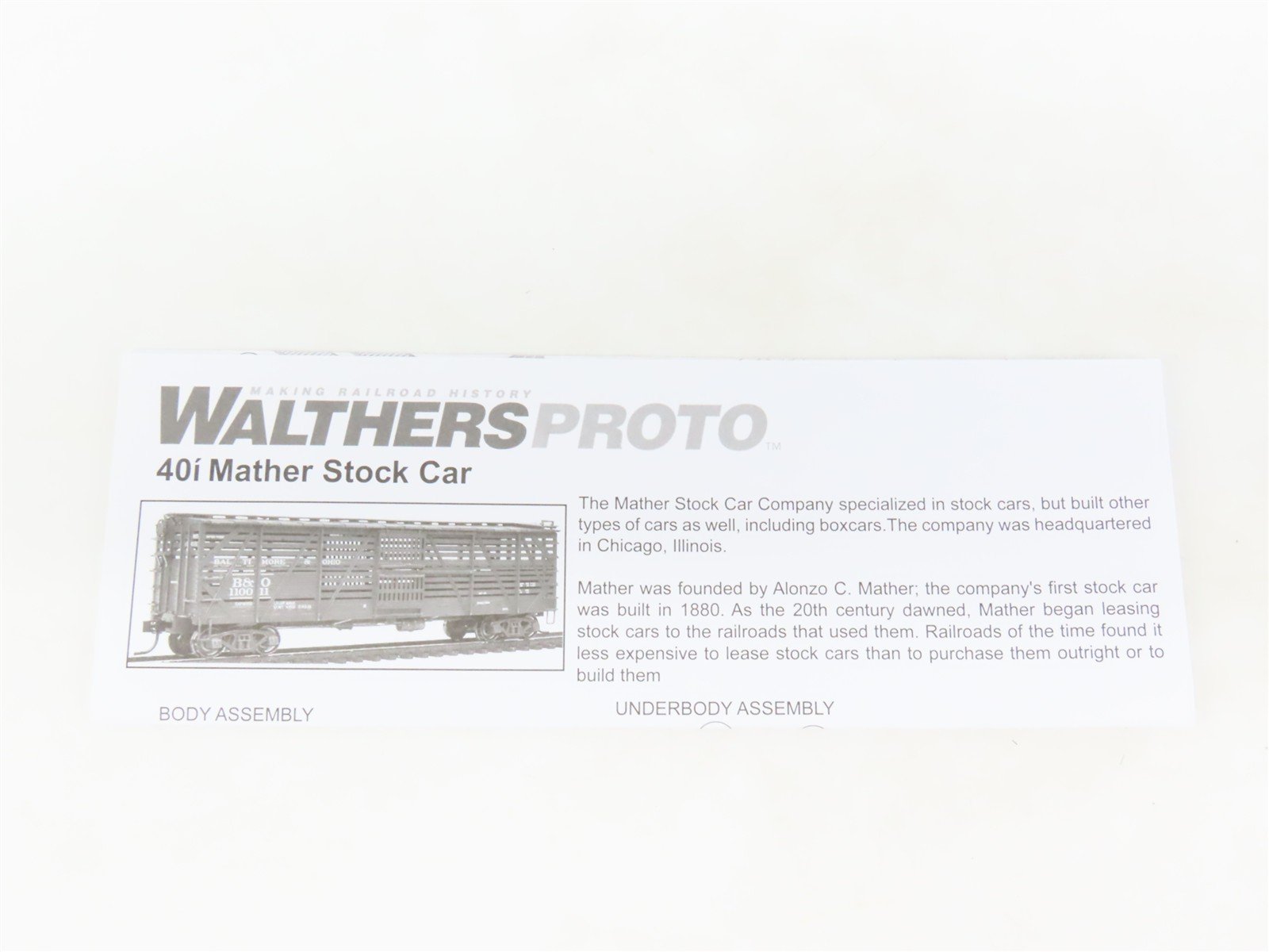 HO Scale Walthers Proto 920-108803 GSX Gotham Stock Express Stock Car #4010