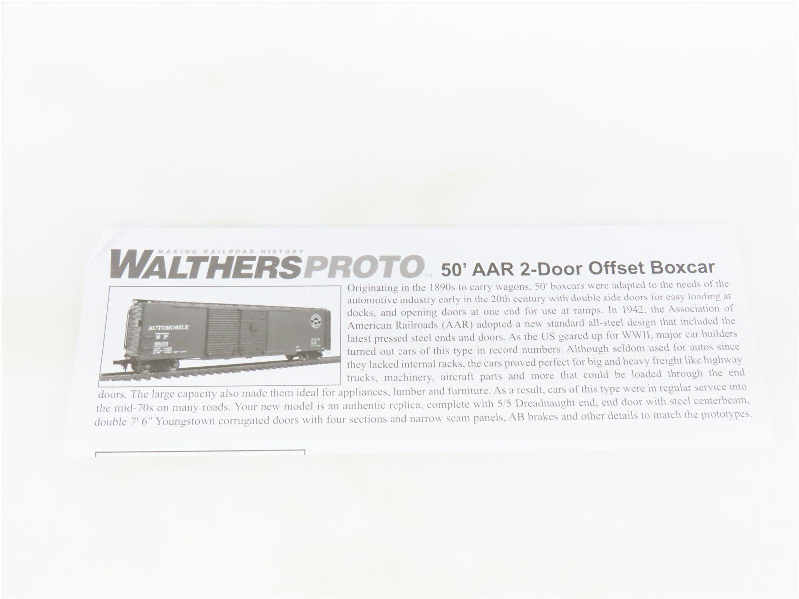 HO Scale Walthers Proto 920-101660 ATSF Santa Fe 50' AAR Express Box Car #4103