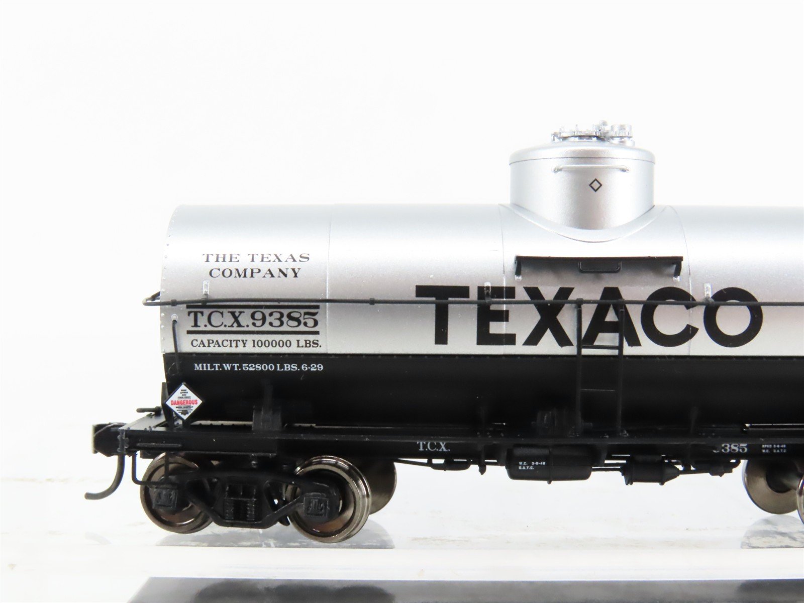HO Scale Walthers Proto 920-100412 TCX Texaco Single Dome Tank Car #9385