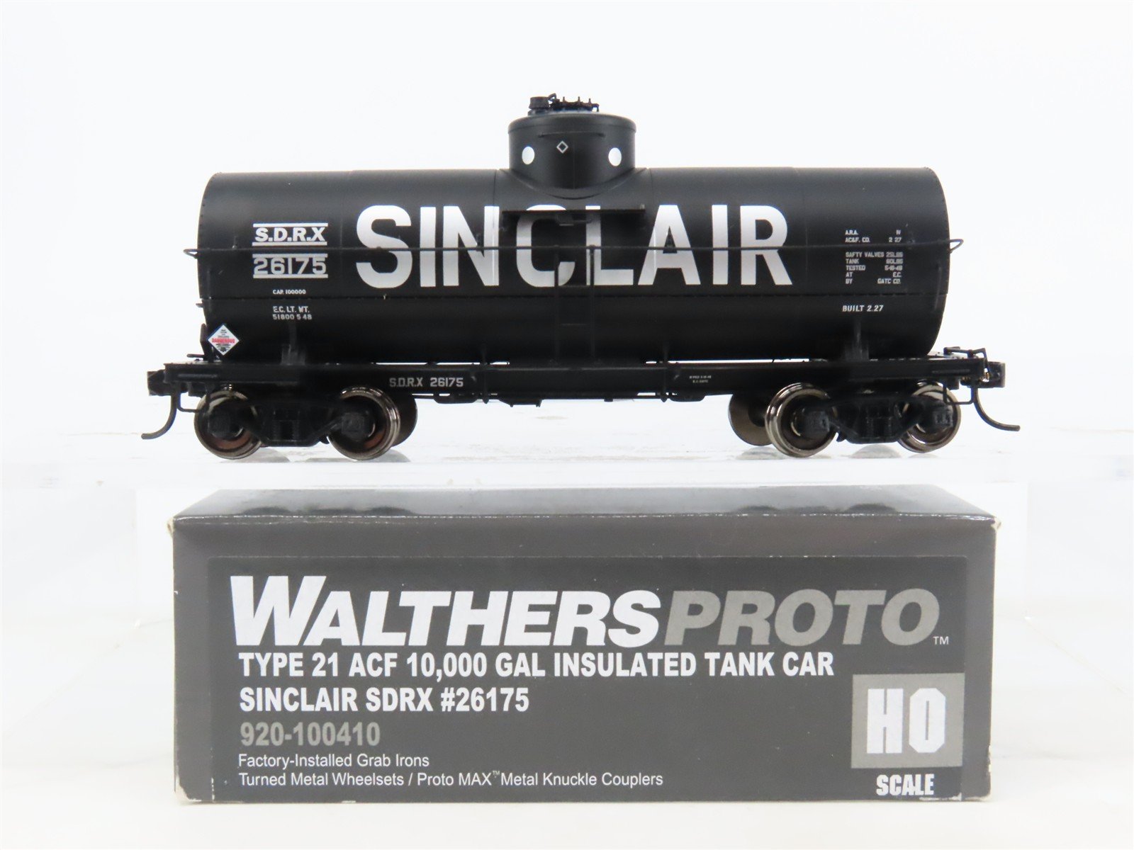 HO Scale Walthers Proto 920-100410 SDRX Sinclair Single Dome Tank Car #26175