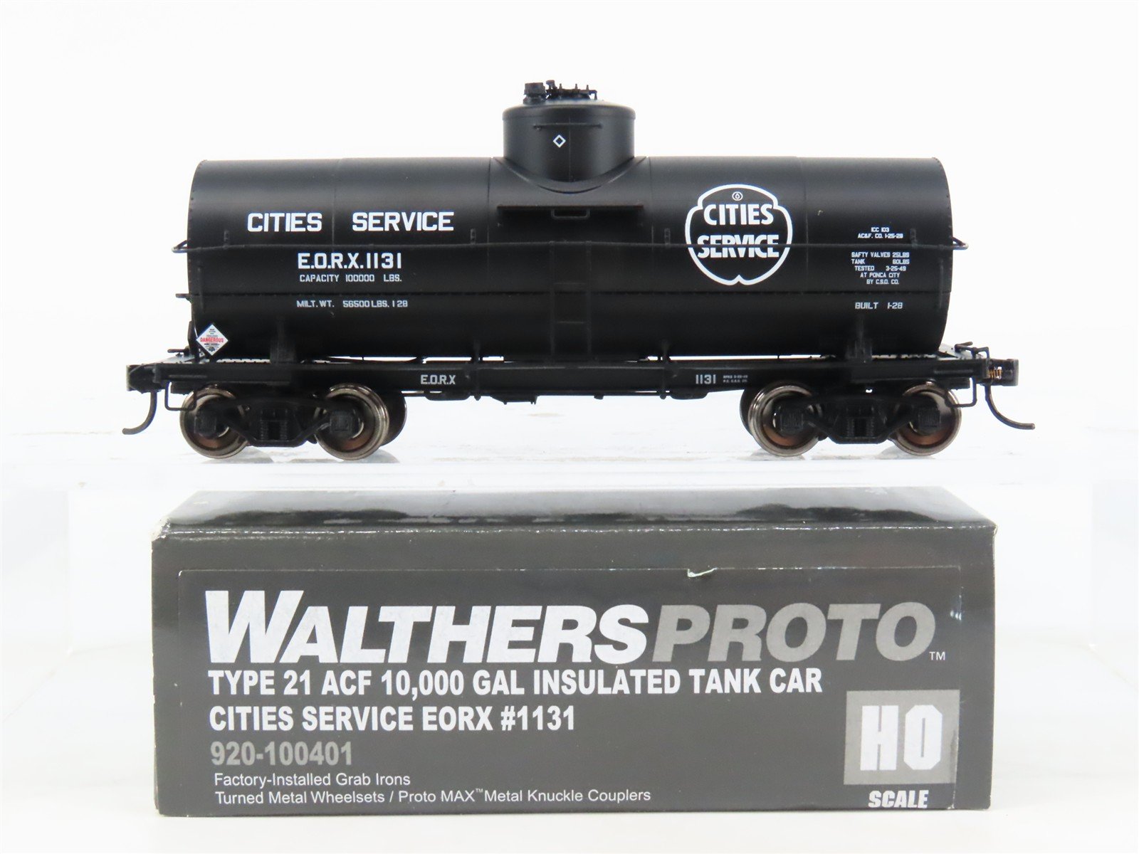 HO Scale Walthers Proto 920-100401 EORX Cities Service Single Dome Tank Car 1131