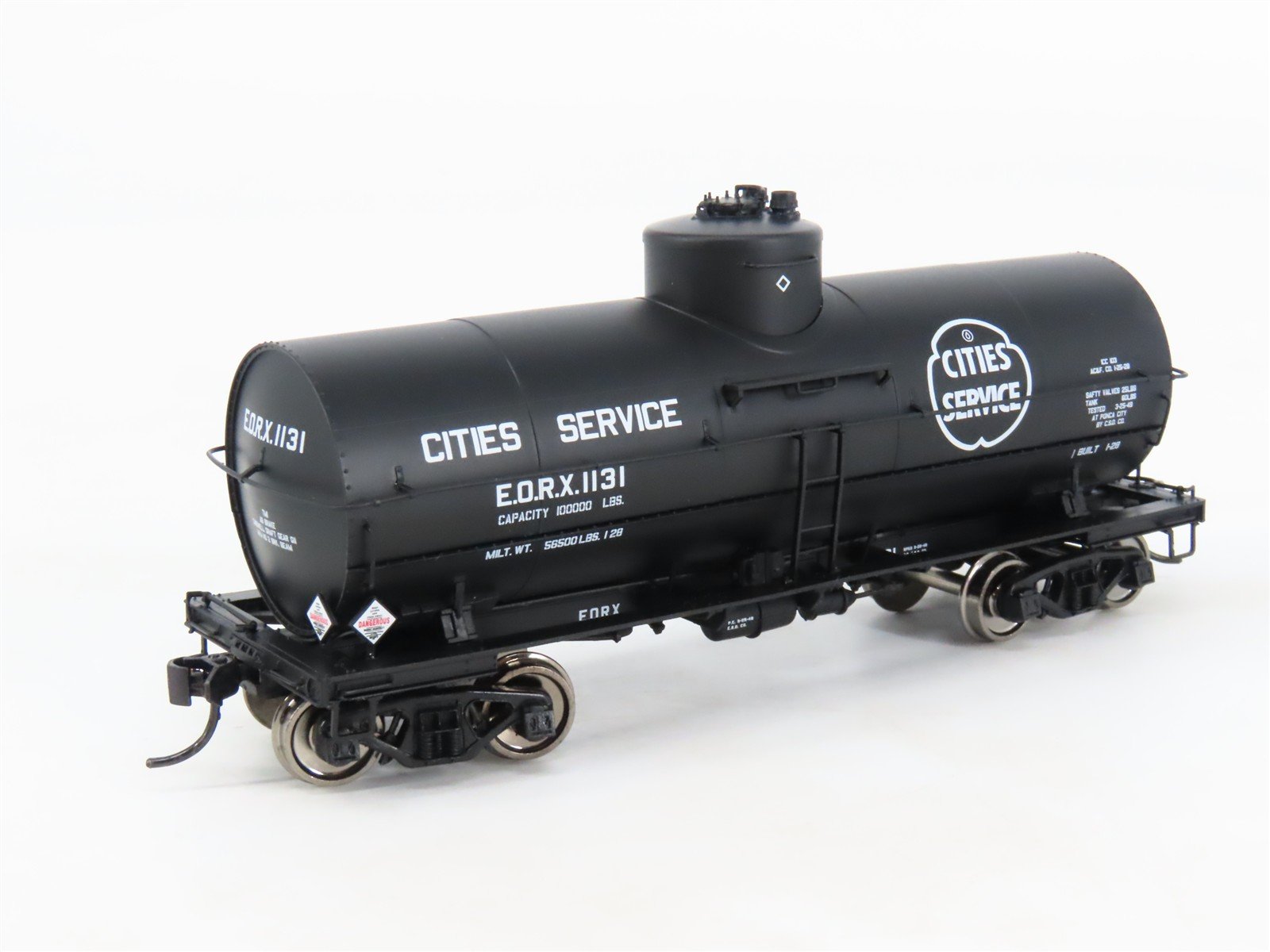 HO Scale Walthers Proto 920-100401 EORX Cities Service Single Dome Tank Car 1131