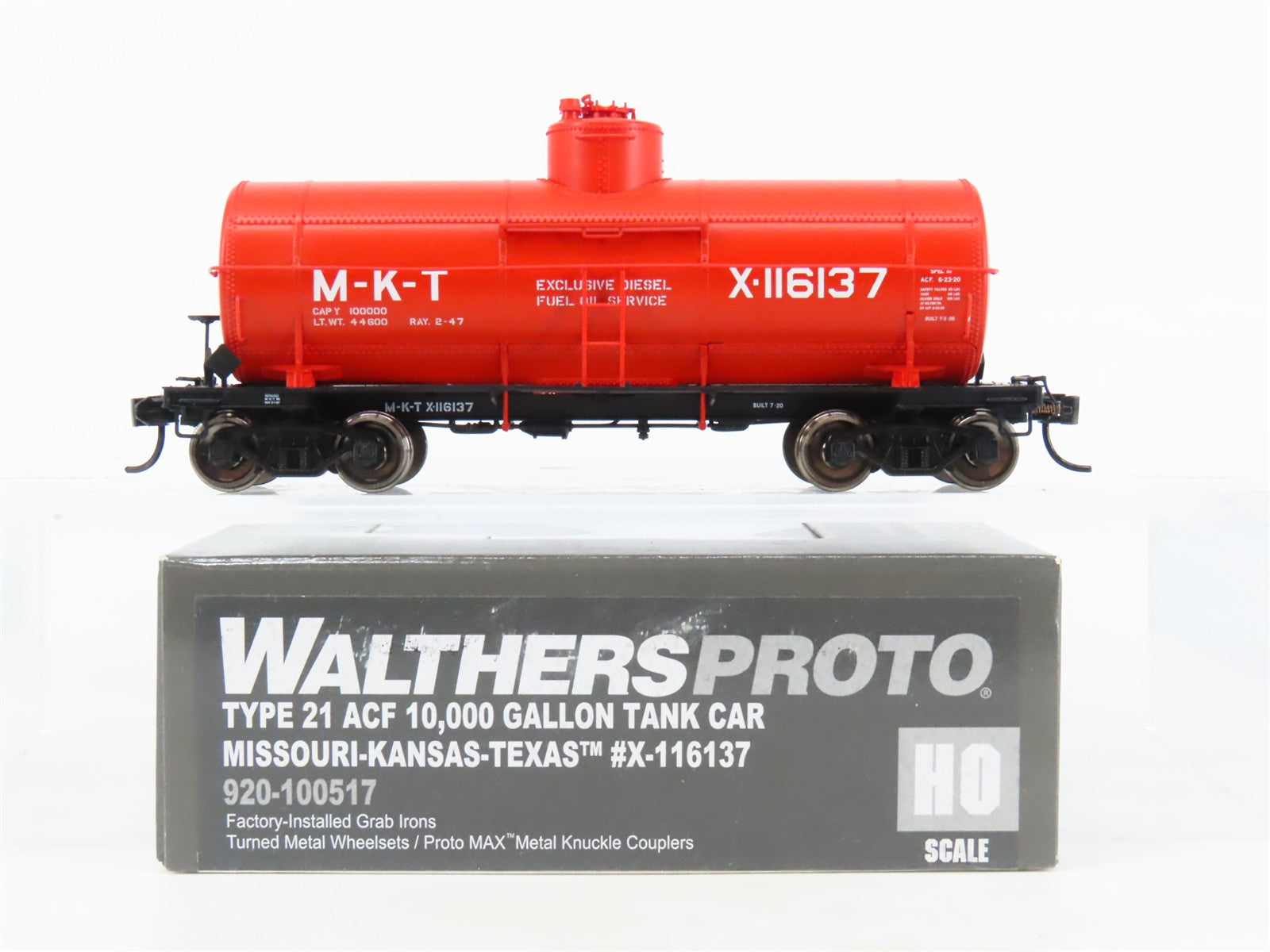 HO Walthers Proto 920-100517 MKT Missouri Kansas Texas Single Dome Tank Car