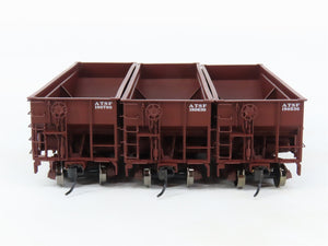 HO Scale Walthers Platinum Line 932-342301 ATSF Santa Fe 2-Bay Open Hopper 3-Pk.