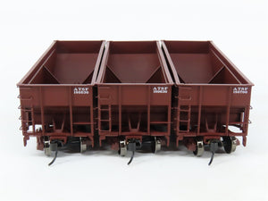 HO Scale Walthers Platinum Line 932-342301 ATSF Santa Fe 2-Bay Open Hopper 3-Pk.