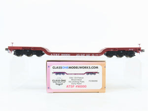 HO Scale Class One Model Works FC00200 ATSF Santa Fe Heavy Duty Flat Car#90000
