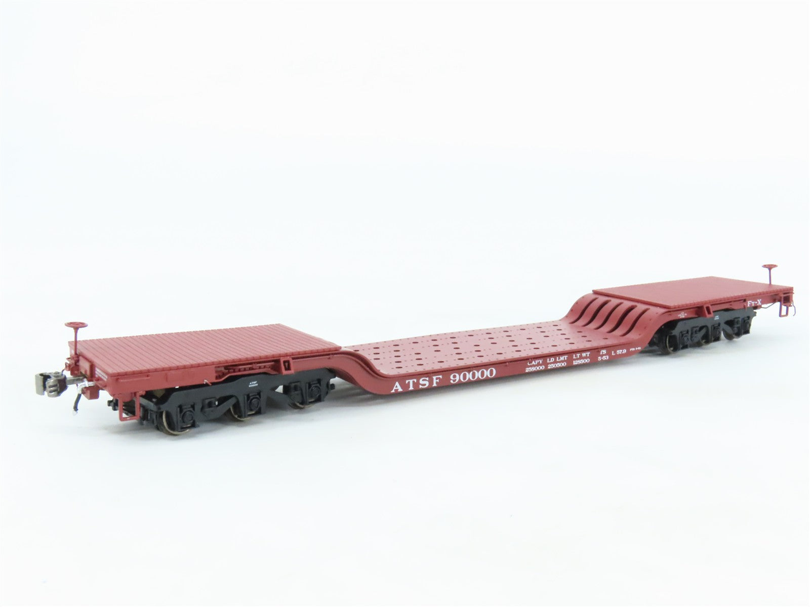 HO Scale Class One Model Works FC00200 ATSF Santa Fe Heavy Duty Flat Car#90000