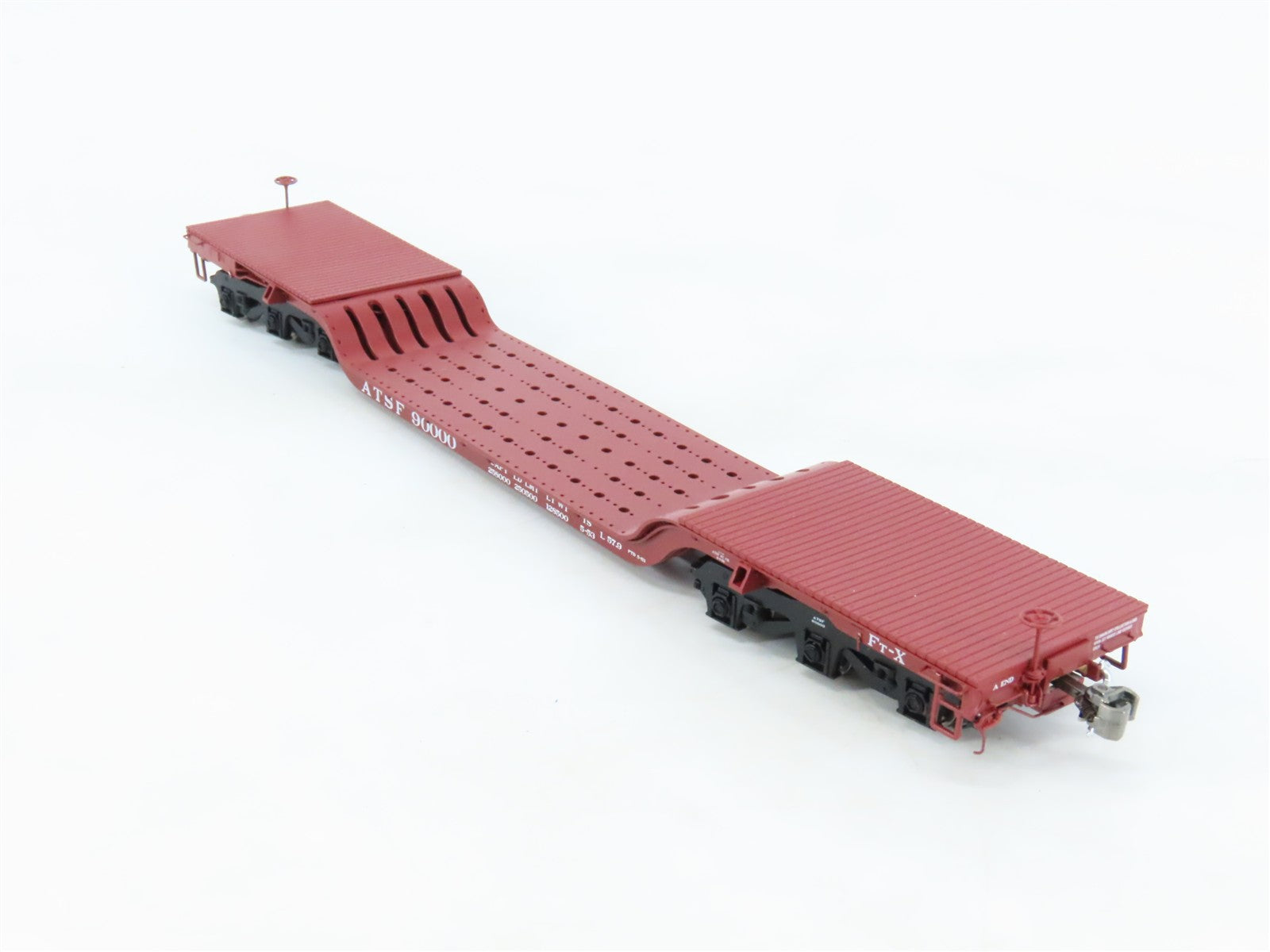 HO Scale Class One Model Works FC00200 ATSF Santa Fe Heavy Duty Flat Car#90000