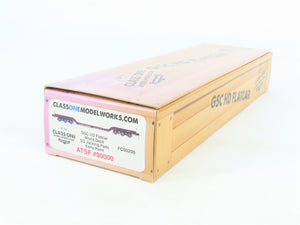 HO Scale Class One Model Works FC00200 ATSF Santa Fe Heavy Duty Flat Car#90000