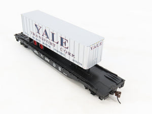 HO Scale Bachmann Silver Series 16705 ACL Flat Car #77069 w/ Yale Trailer