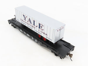HO Scale Bachmann Silver Series 16705 ACL Flat Car #77069 w/ Yale Trailer