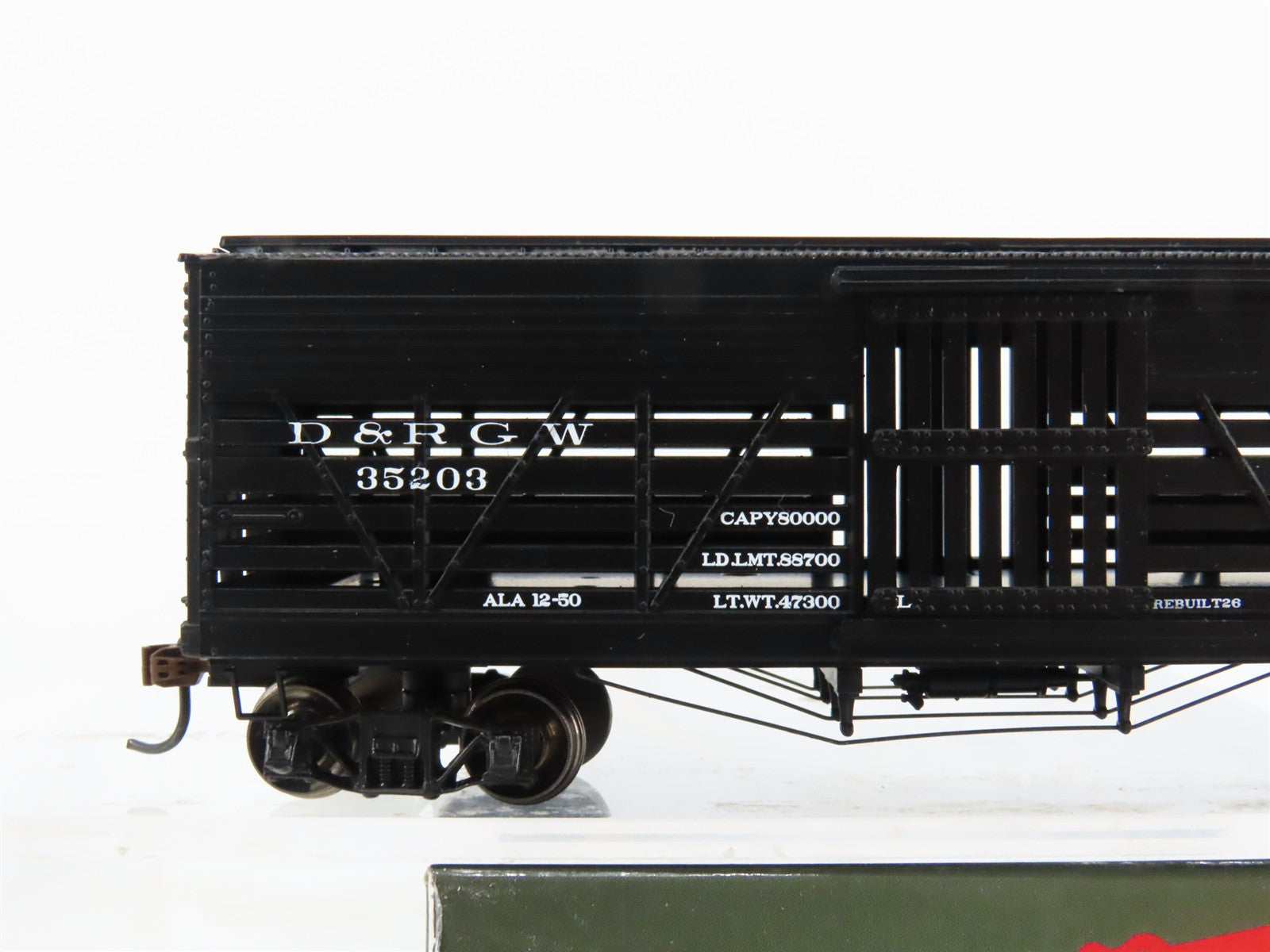 HO Scale Roundhouse RND84209 D&RGW Rio Grande 36' Stock Car #35203