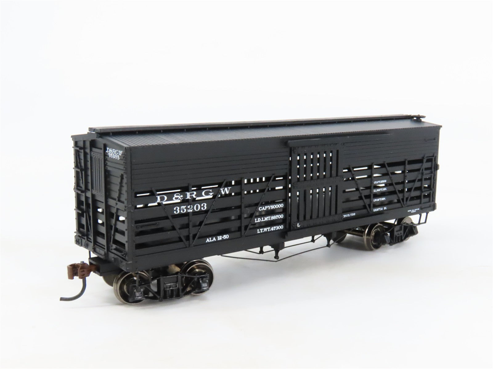 HO Scale Roundhouse RND84209 D&RGW Rio Grande 36' Stock Car #35203