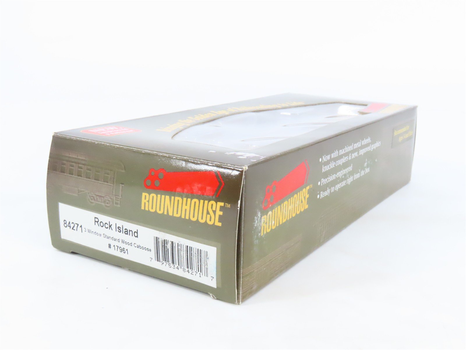 HO Scale Roundhouse 84271 RI Rock Island 3-Window Wood Caboose #17961