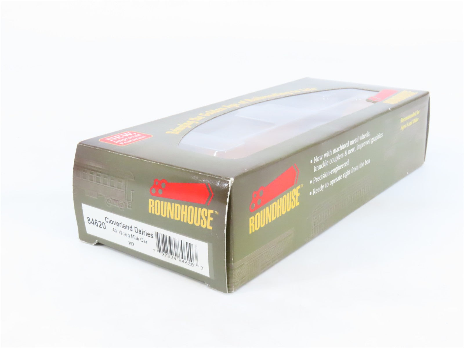 HO Scale Roundhouse 84620 CDPX Cloverland Dairy 40' Wood Milk Car #102