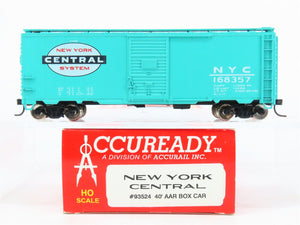 HO Scale Accuready 93524 NYC New York Central 40' AAR Box Car #168357