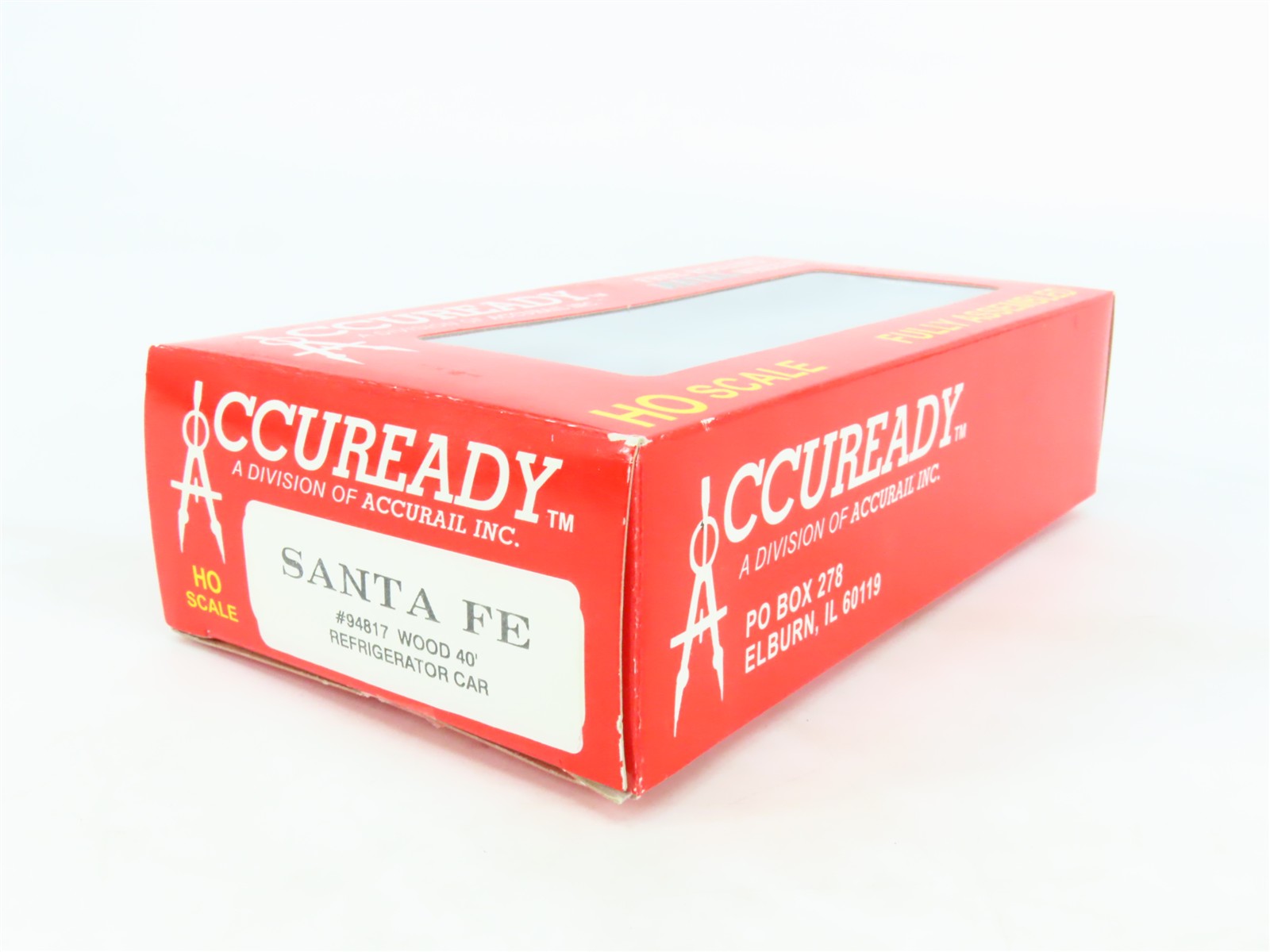 HO Scale Accuready 94817 SFRD Santa Fe El Capitan 40' Wood Reefer #35349