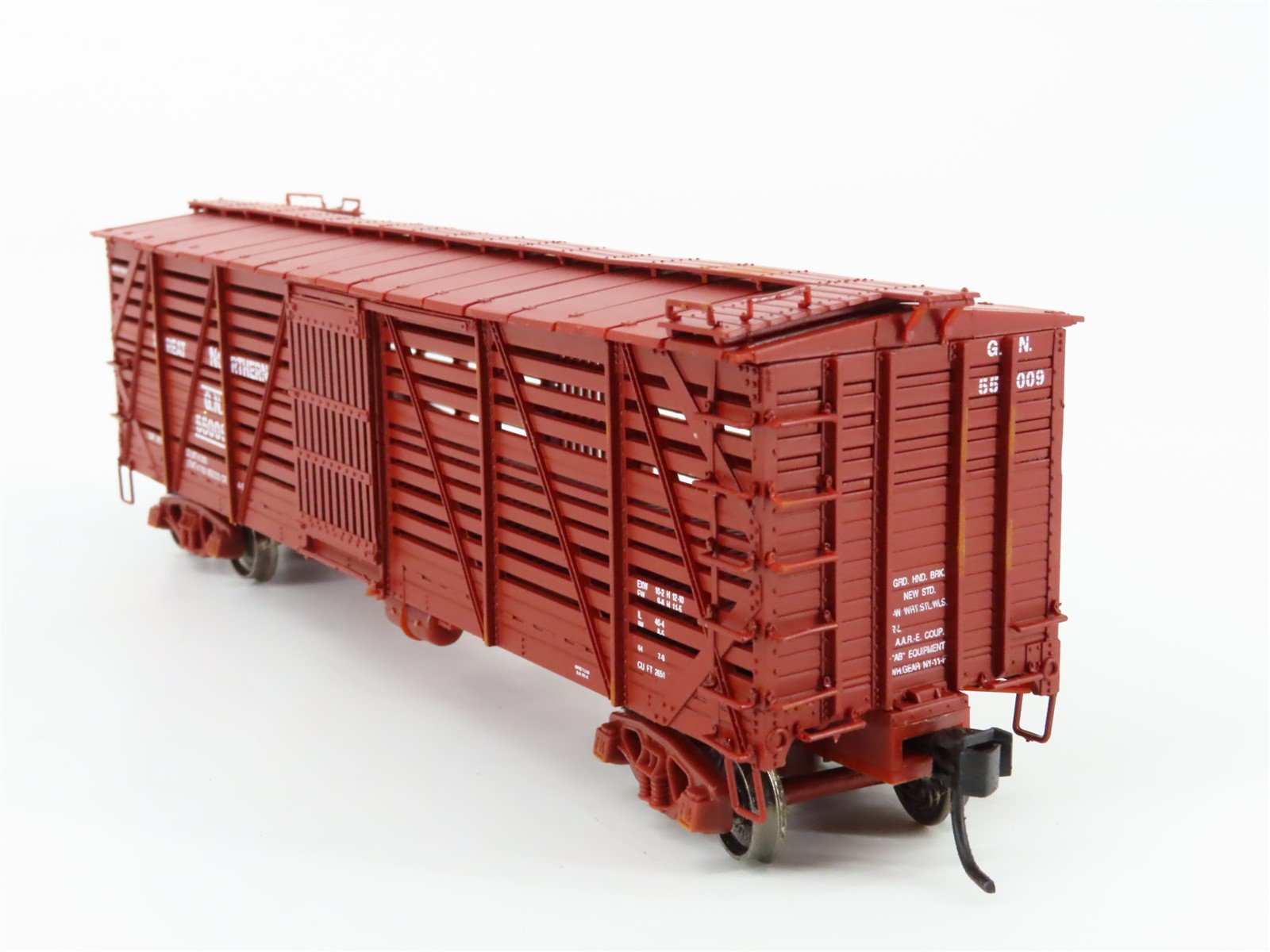 HO Scale Proto 2000 GN Great Northern 40' Single Deck Stock Car #55009