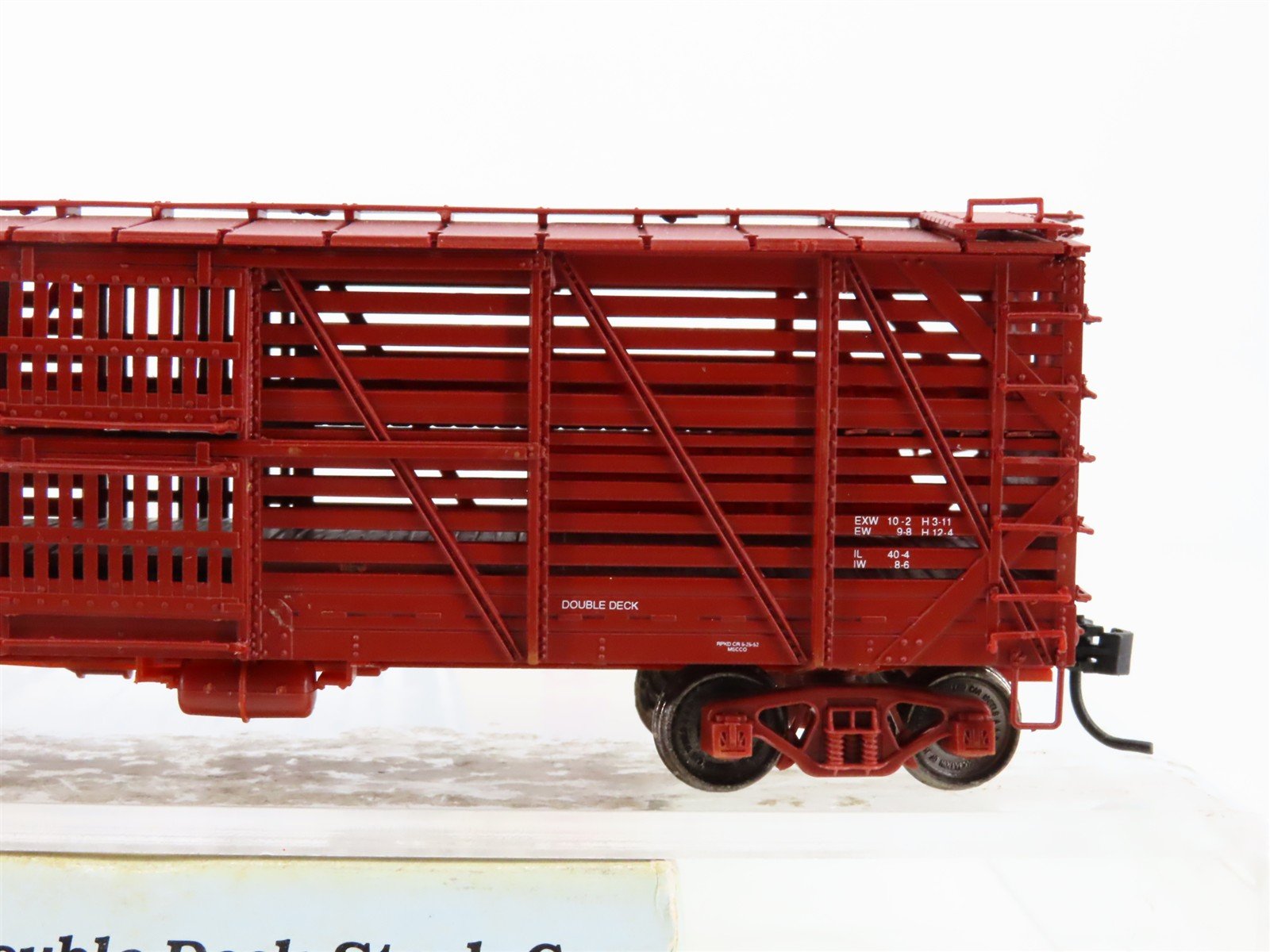 HO Scale Proto 2000 GM&O Gulf Mobile & Ohio 40' Double Deck Stock Car #109099