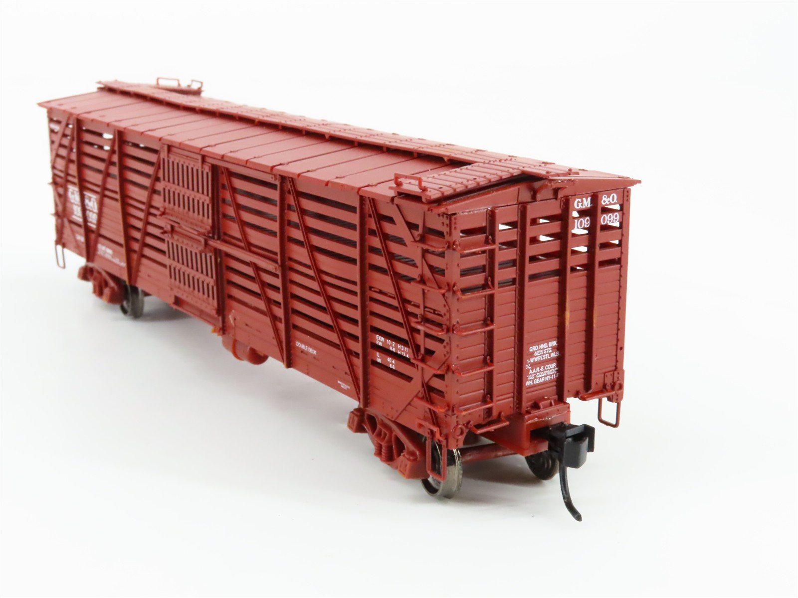 HO Scale Proto 2000 GM&O Gulf Mobile & Ohio 40' Double Deck Stock Car #109099