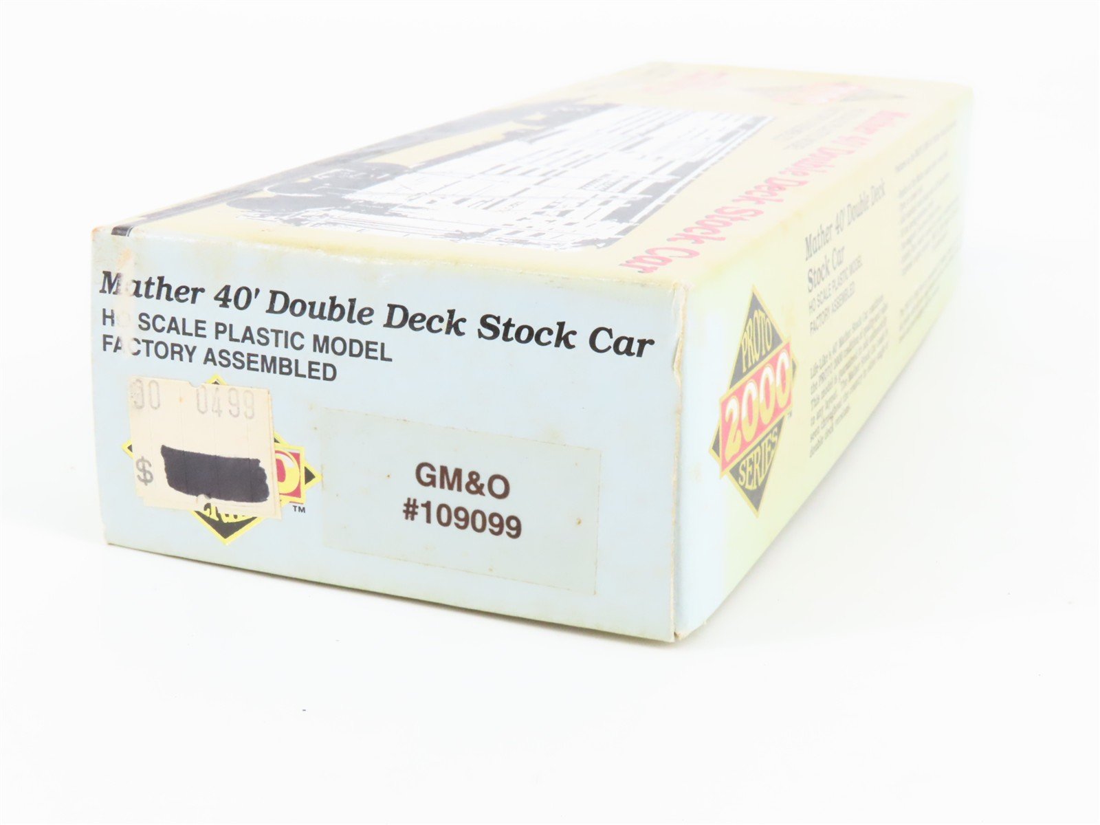 HO Scale Proto 2000 GM&O Gulf Mobile & Ohio 40' Double Deck Stock Car #109099