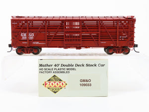 HO Scale Proto 2000 GM&O Gulf Mobile & Ohio 40' Double Deck Stock Car #109033
